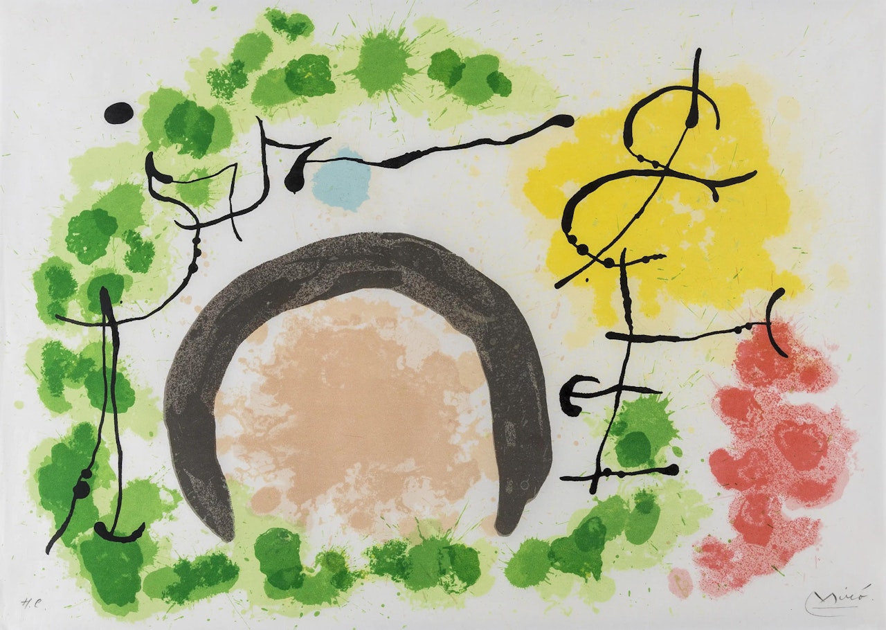 Le Lézard aux Plumes d"Or (Mourlot 524) by Joan Miró