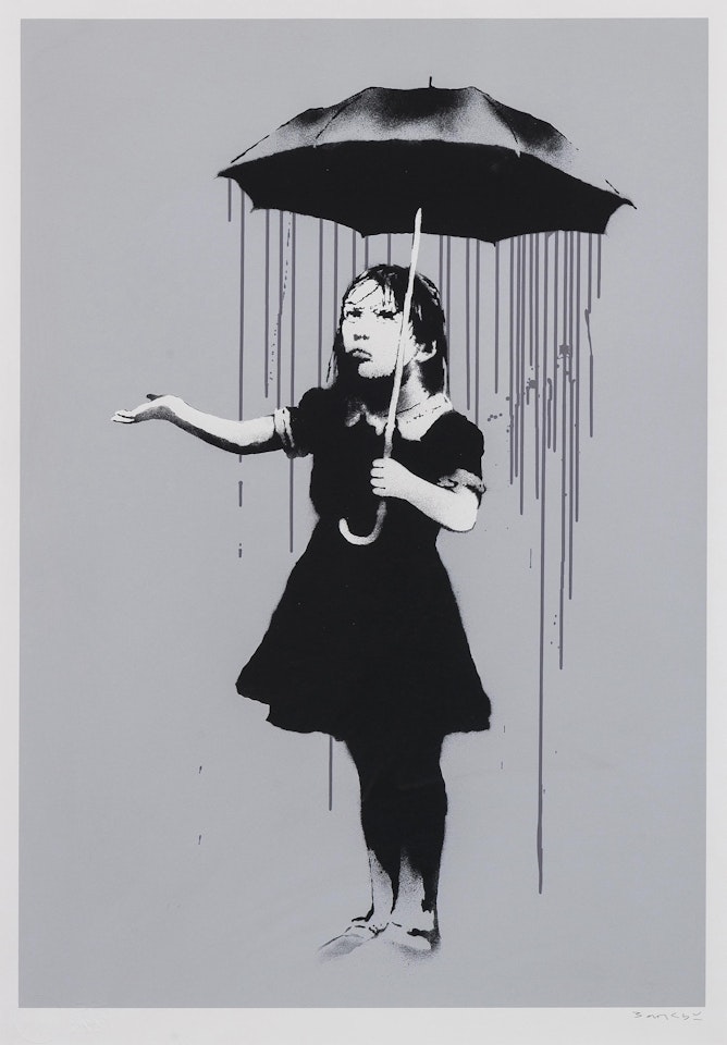 NOLA (Grey Rain) by Banksy