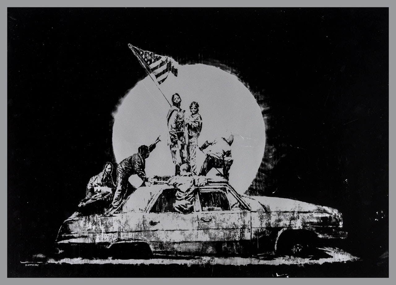 Silver Flag by Banksy