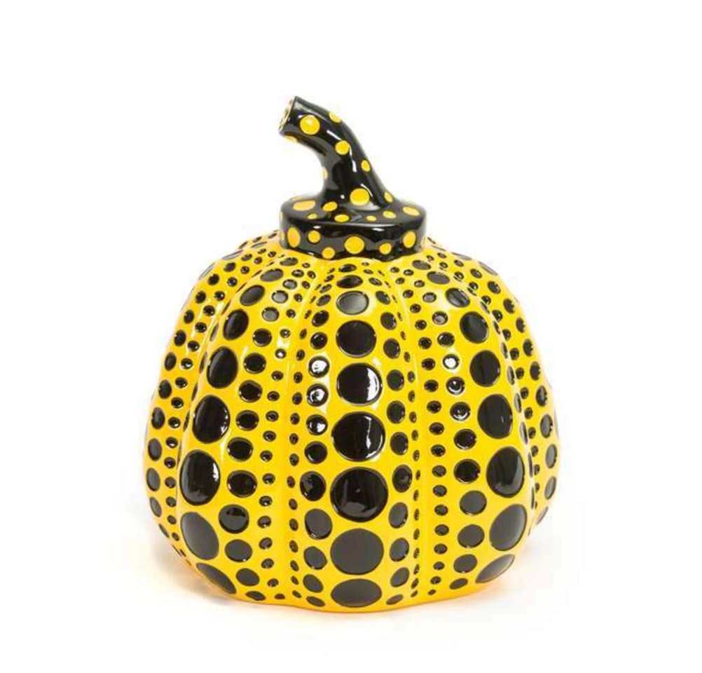 Pumpkin Yellow/Black by Yayoi Kusama