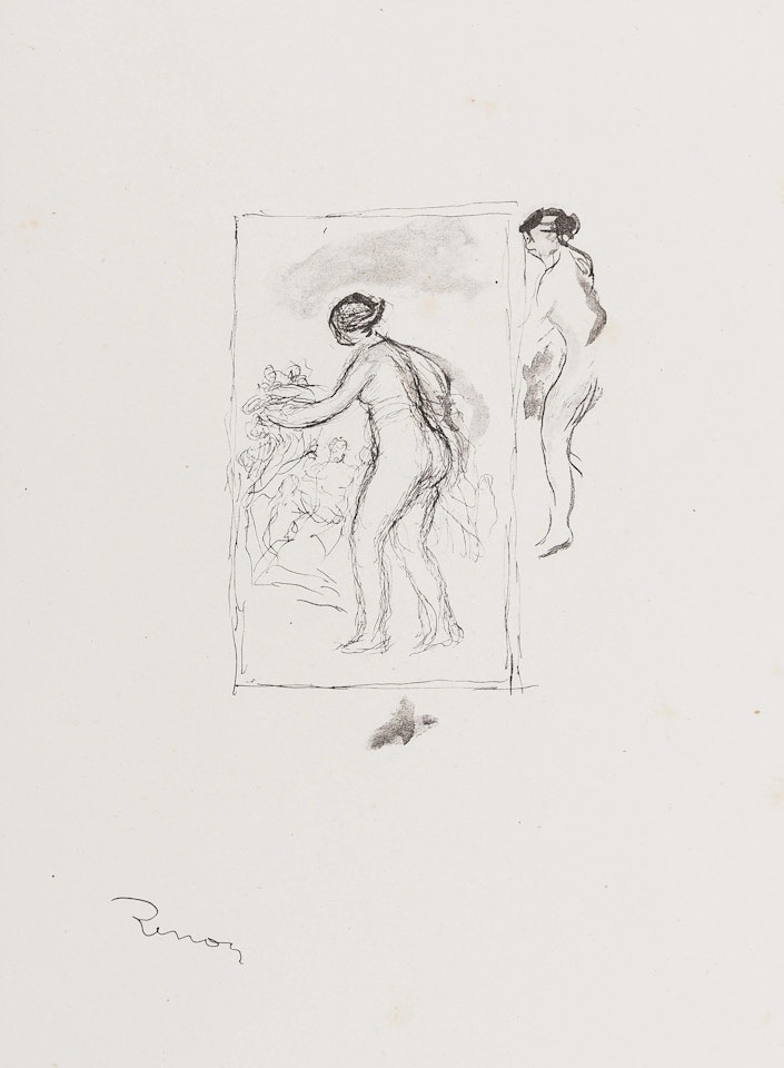 Femme Au Cap de Vigne, 4e Variate (Delteil 47, Stella 47) by Pierre-Auguste Renoir