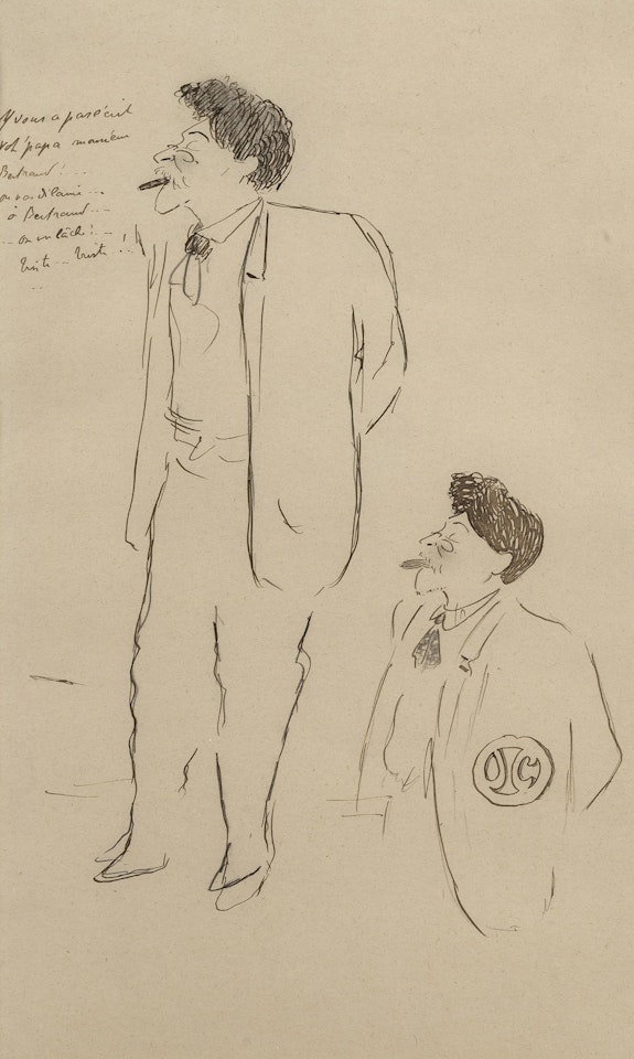 Portrait d"Hermann Dietz by Jean Cocteau