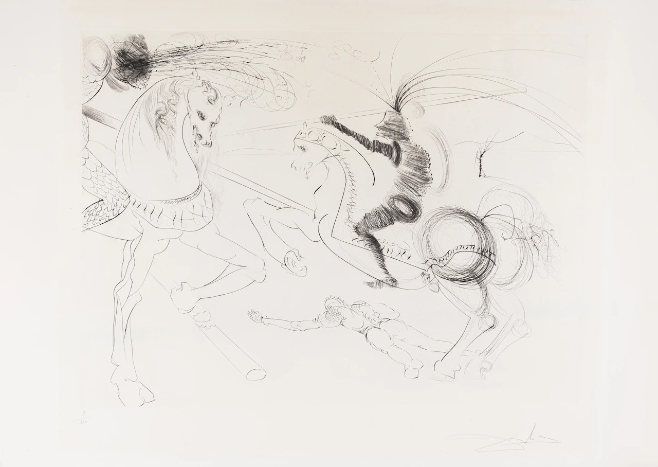 Rout at San Germano (Field 72-10) by Salvador Dali