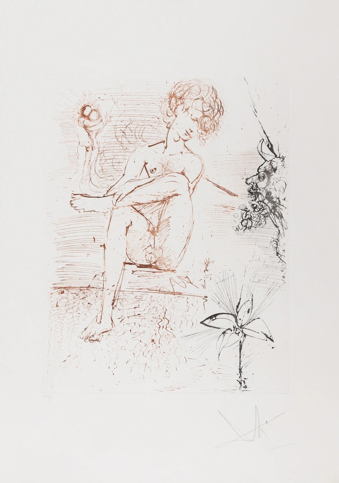 Mythology. Narcissus (Field 63-3-H) by Salvador Dali