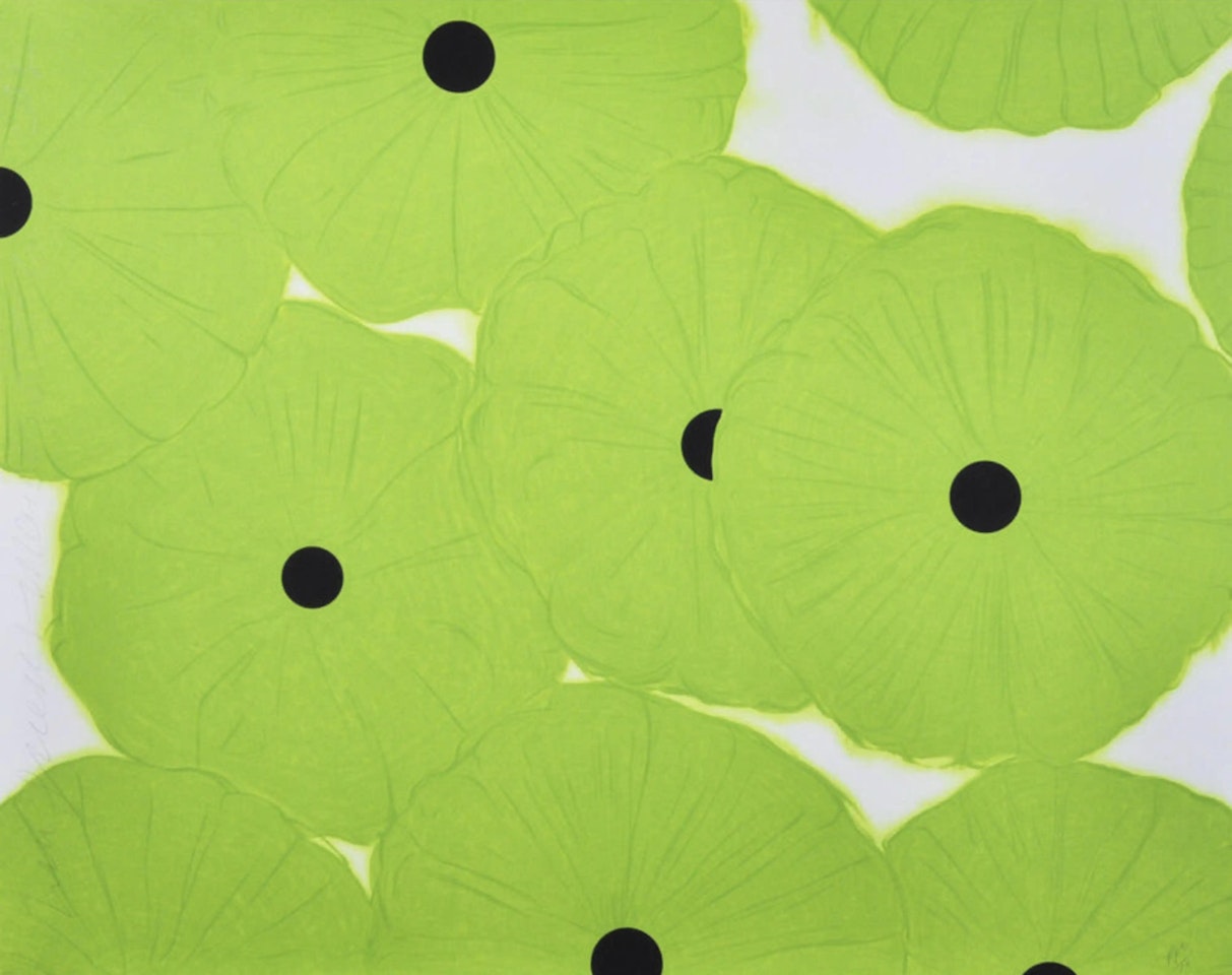 Ten Greens, March 20 by Donald Sultan