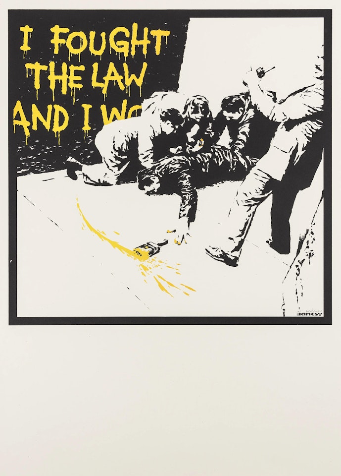 I Fought TheLaw(Colour AP)  by Banksy