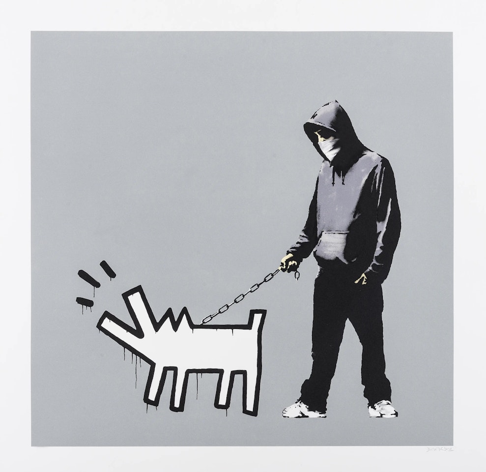 Choose your weapon (Cool Grey) (Signed) by Banksy