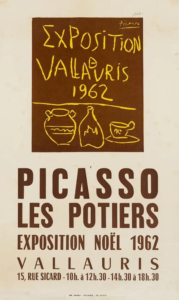 A poster for Exposition Vallauris (CZW 220) by Pablo Picasso