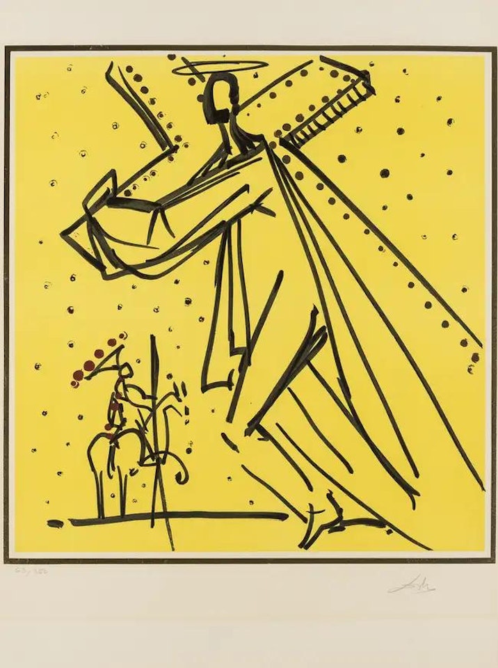 A plate, from The Twelve Apostles | The Knights of the Round Table (Field 72-14-B; M&L 1510) by Salvador Dali