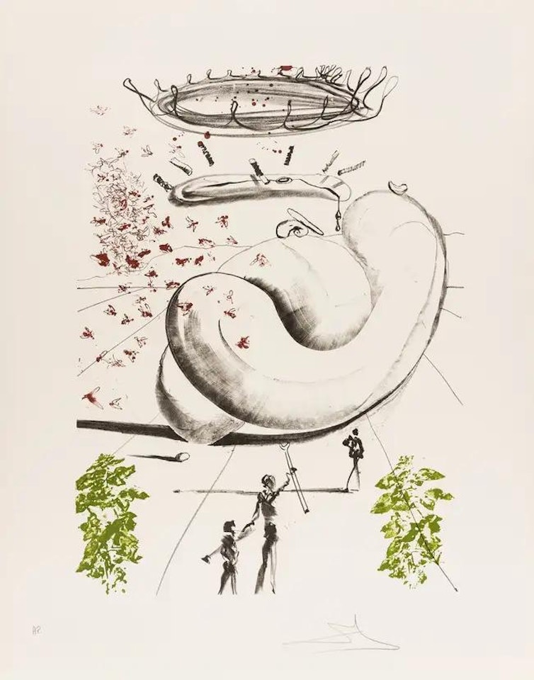 Moscas (Field 73-5) by Salvador Dali