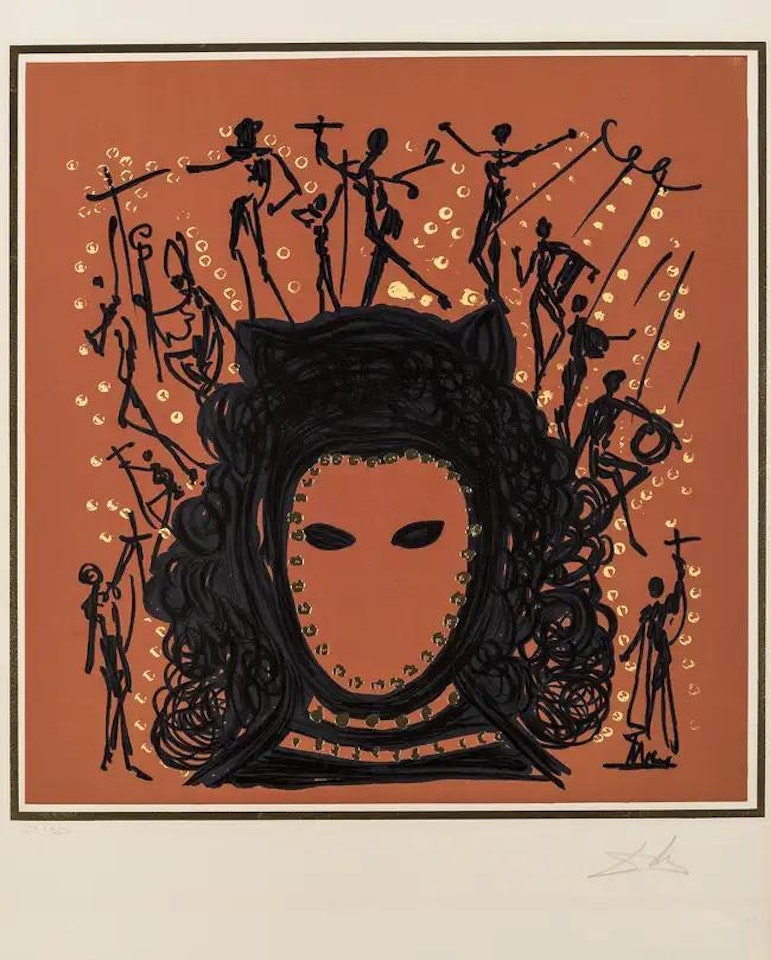 A plate, from The Twelve Apostles | The Knights of the Round Table (Field 72-14-H; M&L 1515) by Salvador Dali