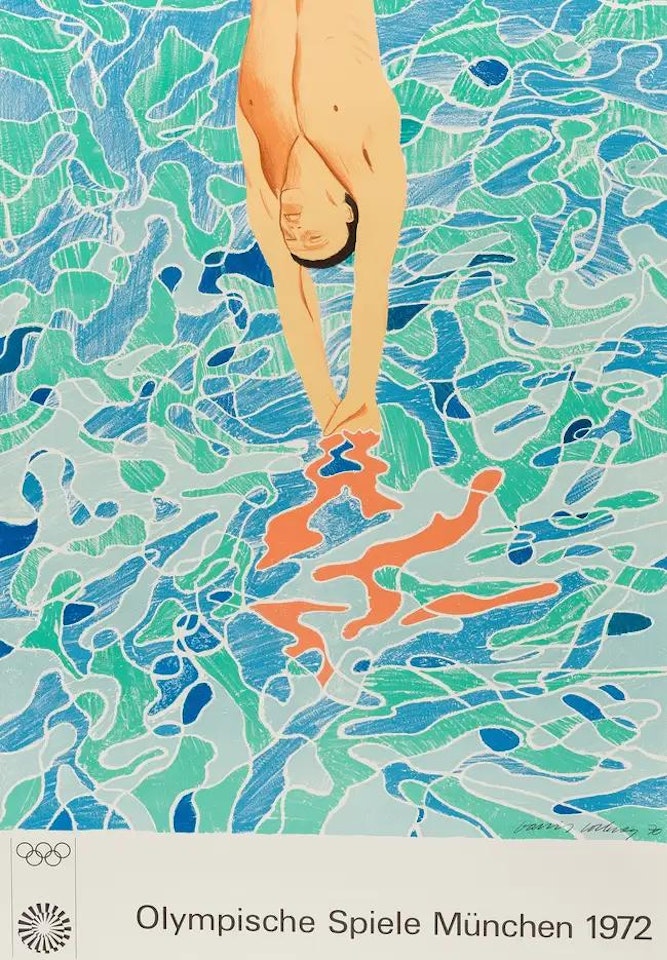 Olympische Spiele München, 1972 (Baggott 34) by David Hockney