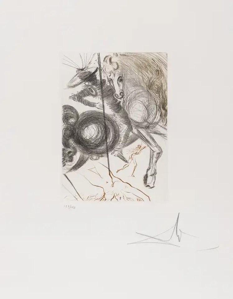 L"Enfer des Beautés Cruelles (from Le Decameron) (Field 72-8-E; M&L 556) by Salvador Dali