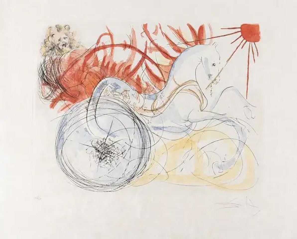 Elijah (from Our Historical Heritage) (Field 75-4J; M&L 758) by Salvador Dali