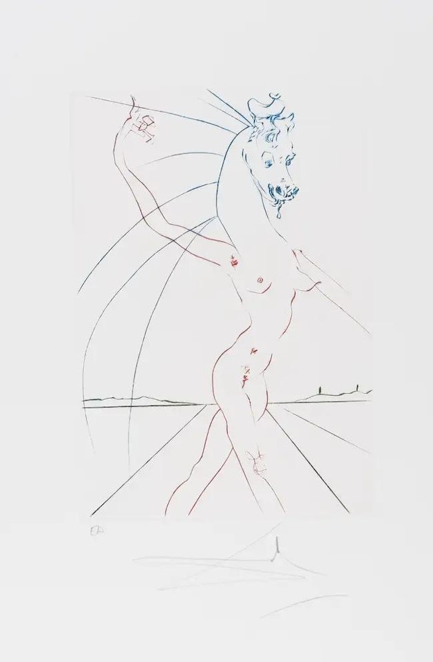 Hippofemme (from Femmes et Chevaux) (Field 73-4B; M&L 586-a) by Salvador Dali