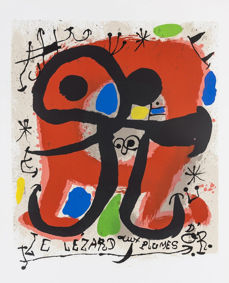 Le Lézard Au Plumes D"or (Mourlot 831) by Joan Miró