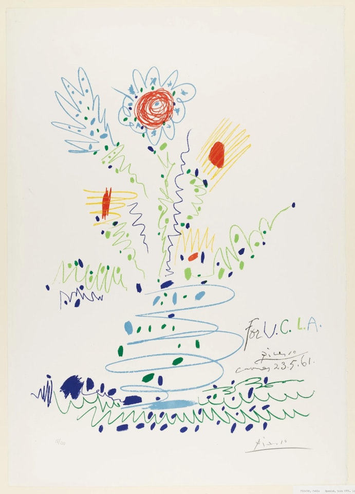 Fleurs (for UCLA) (Bloch 1297; Mourlot 351) by Pablo Picasso