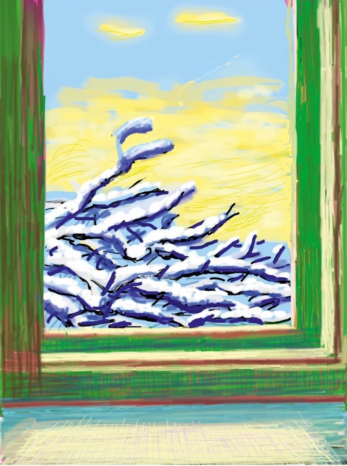iPad drawing "No. 610", 23rd December 2010 by David Hockney