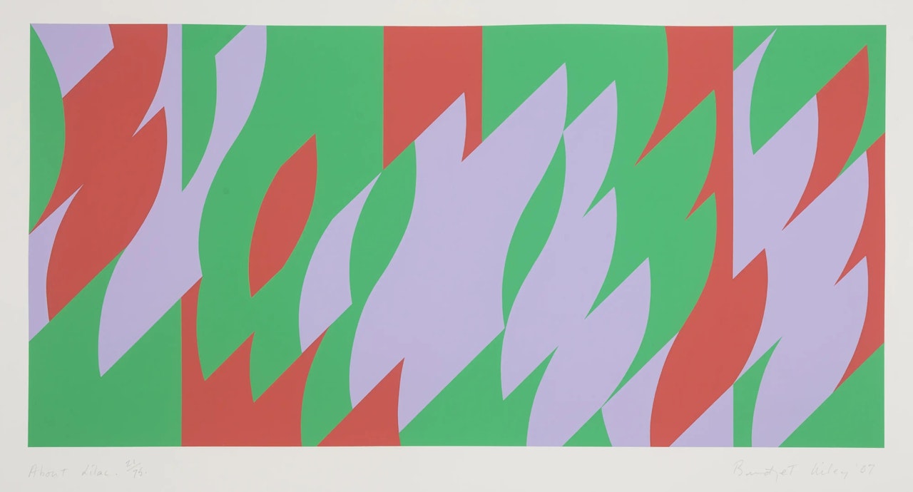 About Lilac; (Schubert 65) by Bridget Riley