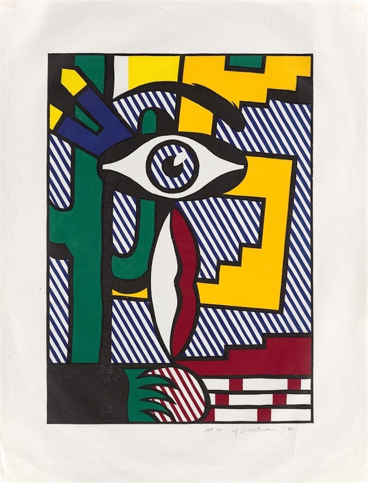 ”American Indian Theme III” by Roy Lichtenstein