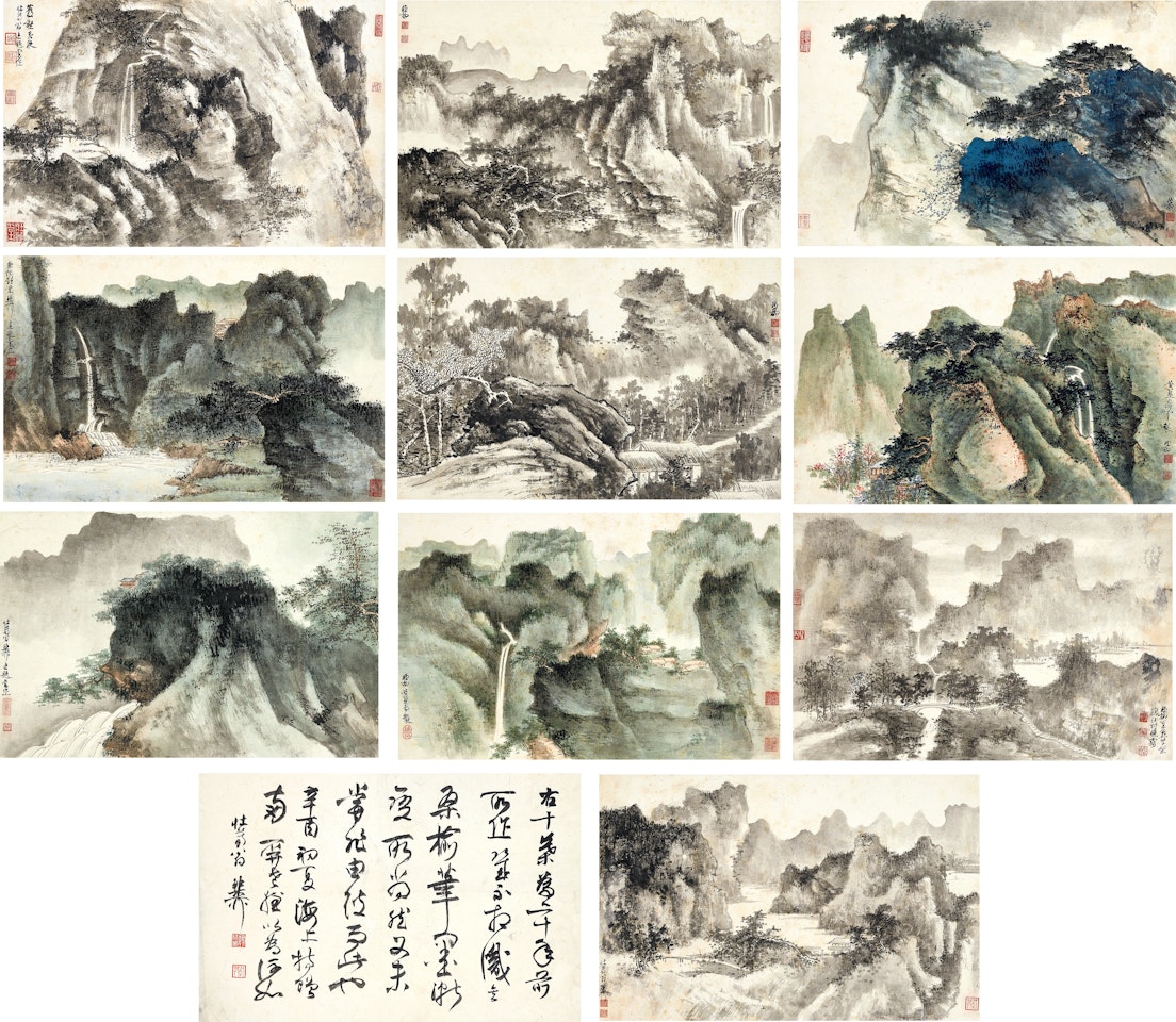 Landscapes by Xie Zhiliu