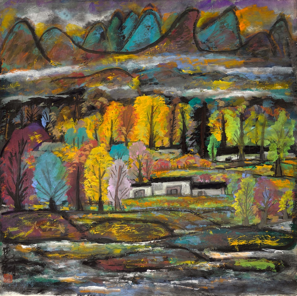 Autumn Scenery by Lin Fengmian