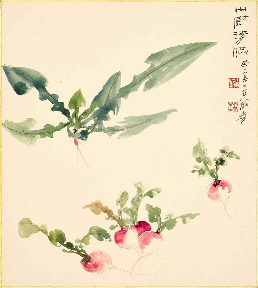 Radishes by Zhang Daqian