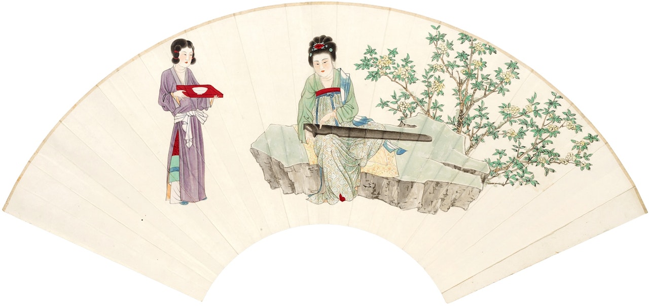 Beauty after Zhou Fang by Zhang Daqian