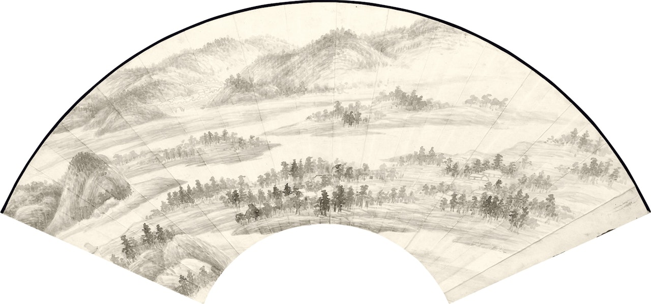 Landscape after Dong Yuan by Zhang Daqian