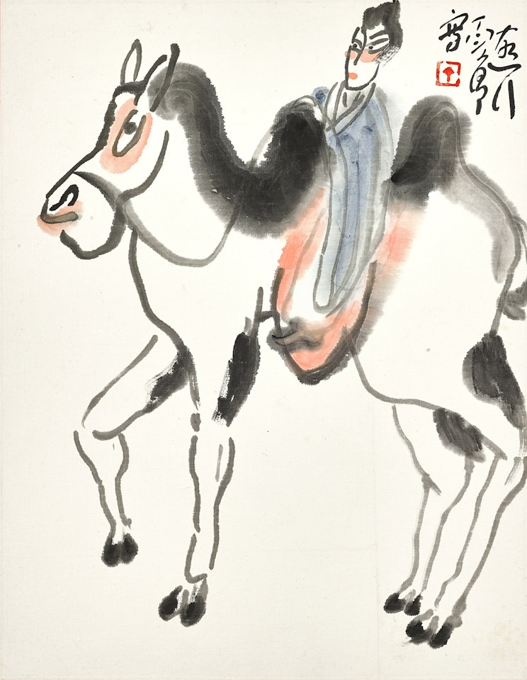 Riding Camel by Ding Yanyong