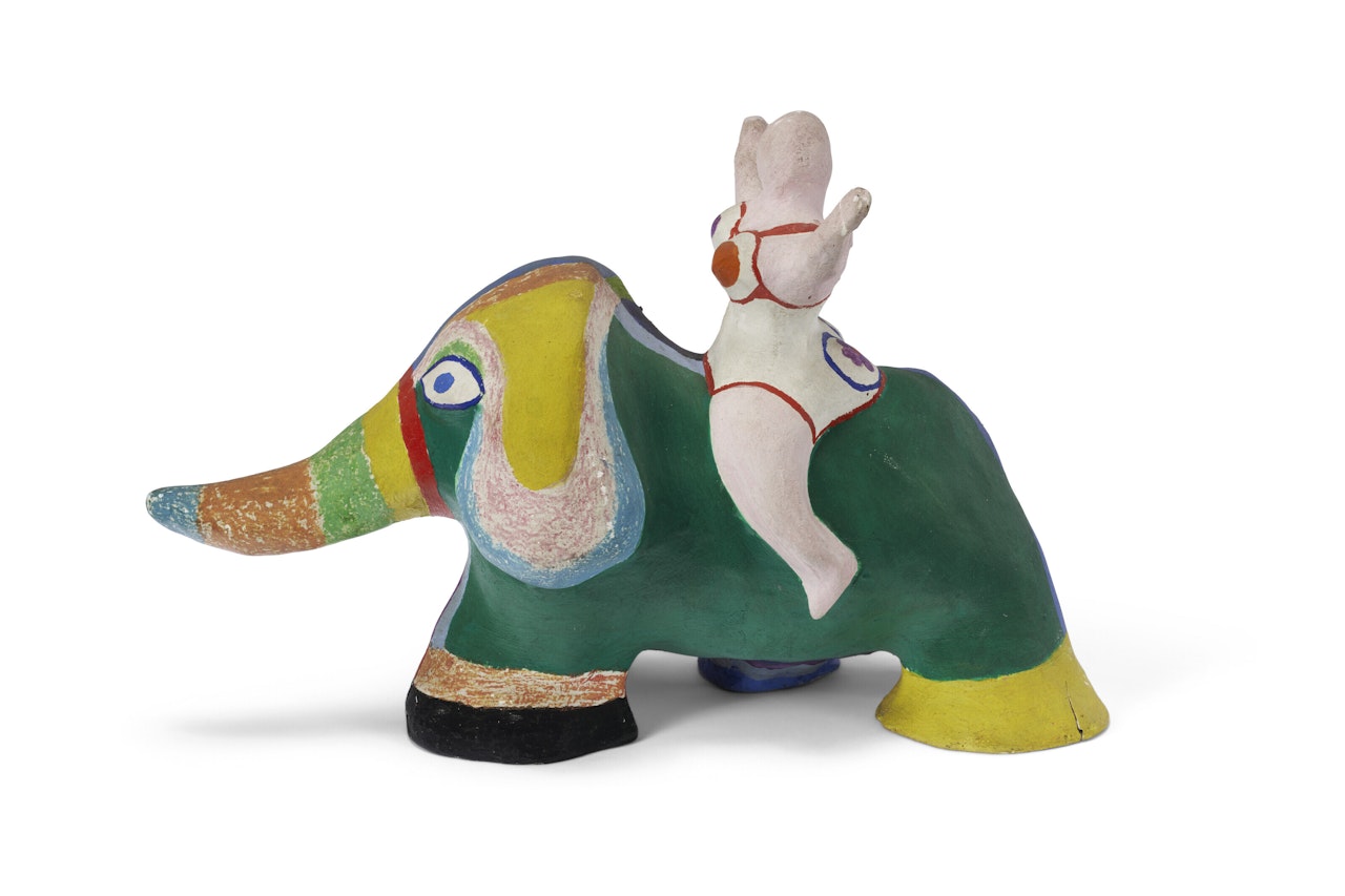 Nana et Elephant by Niki de Saint Phalle