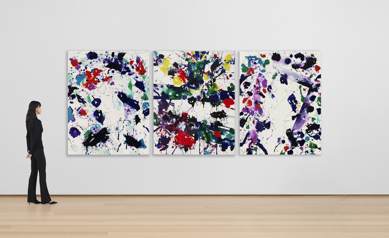 Untitled (Triptych) by Sam Francis