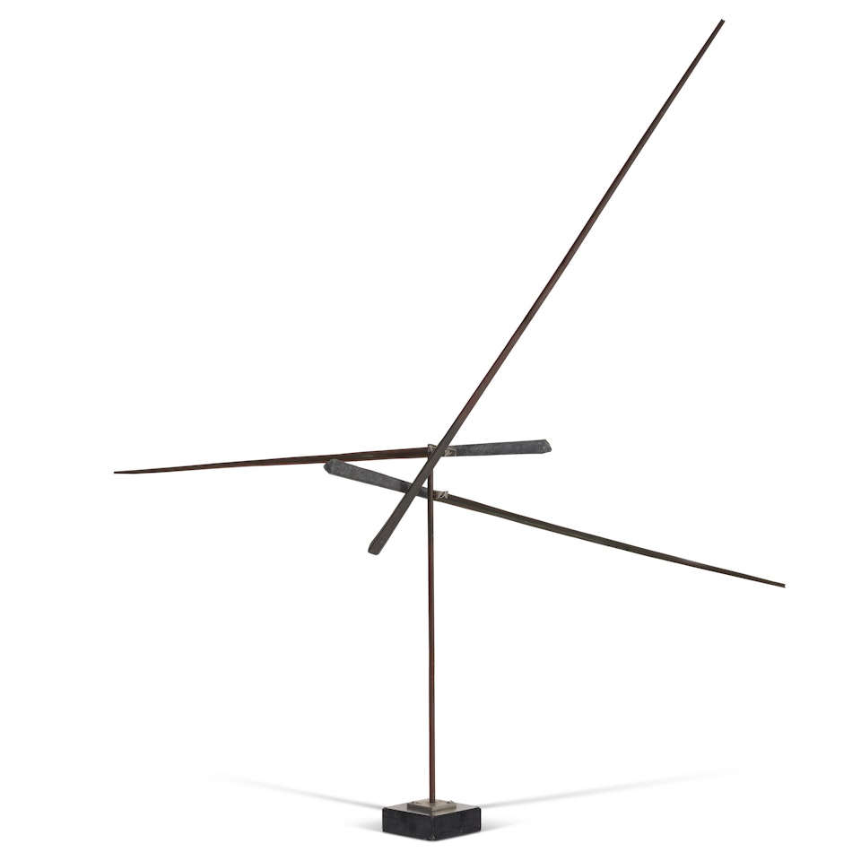 Unstable Axes Bronze by George Rickey
