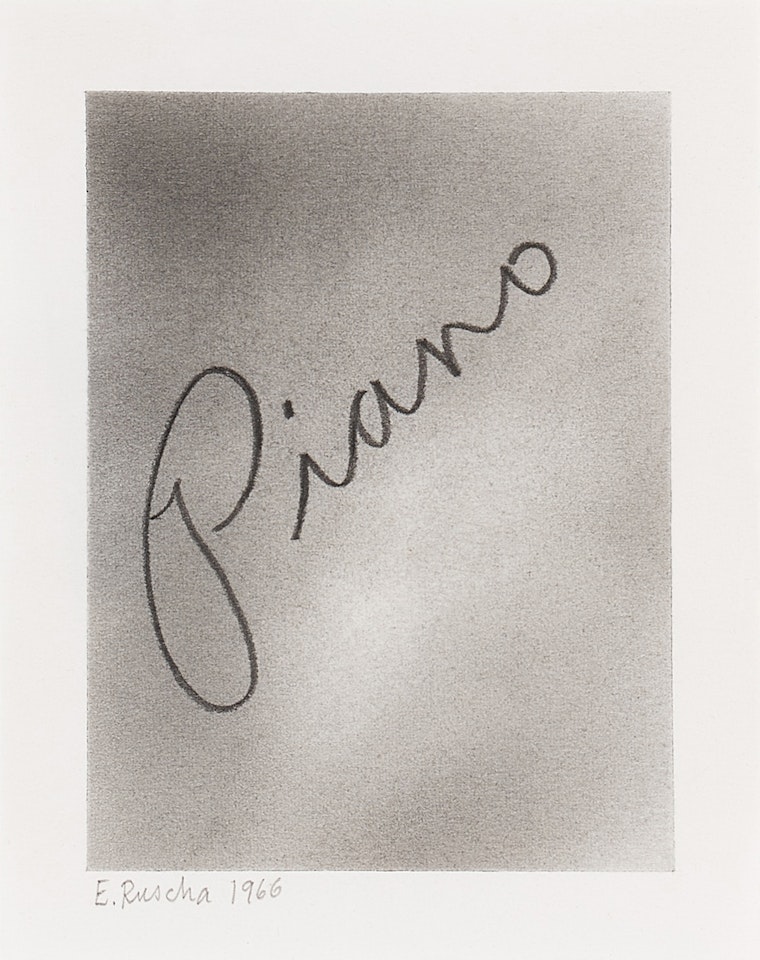 Piano #3 by Ed Ruscha