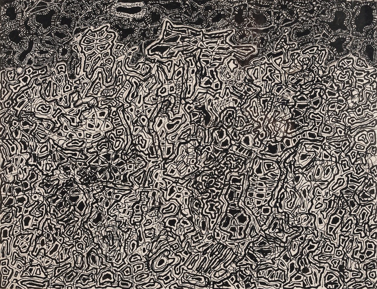Paysage aux incertitudes by Jean Dubuffet