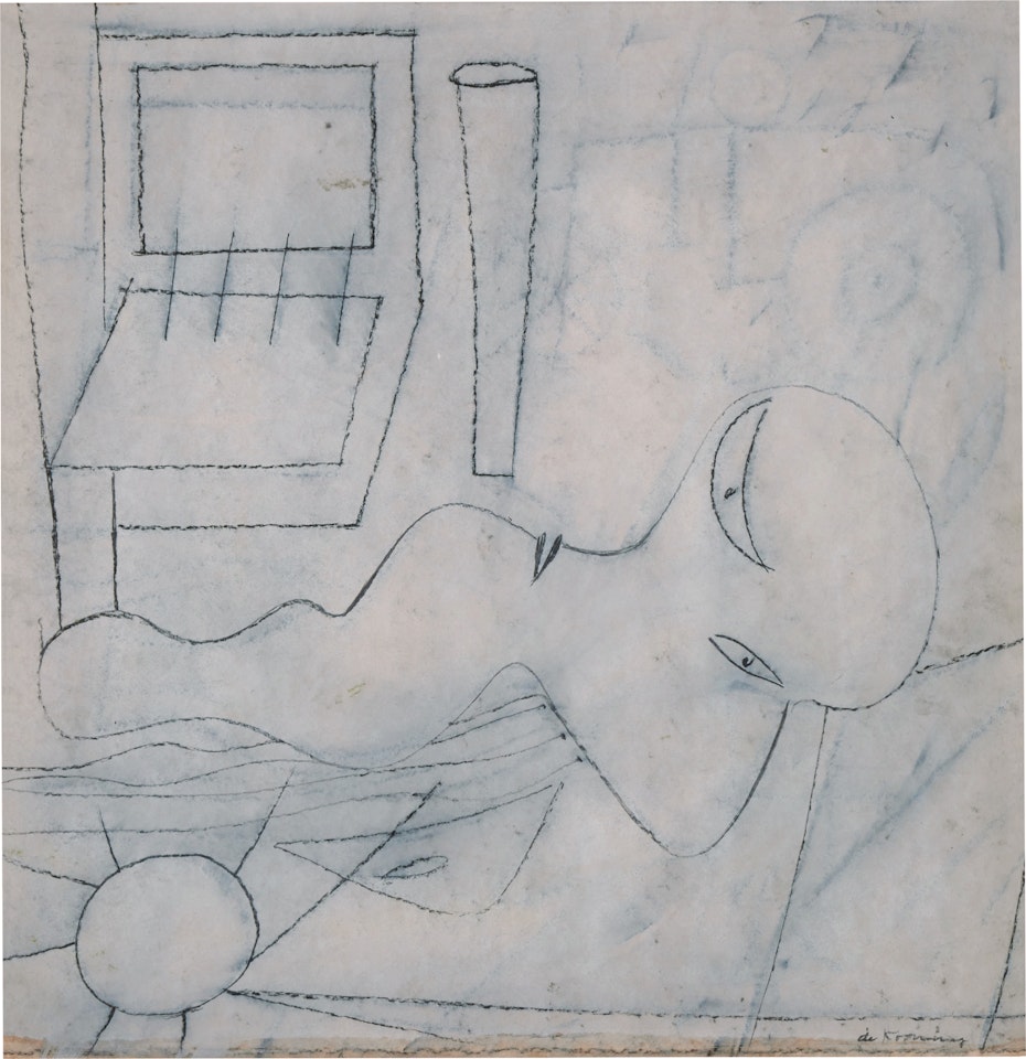 Study for Stenographer by Willem de Kooning