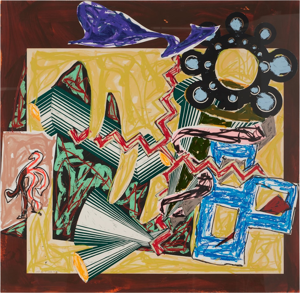 Then Came a Fire and Burnt the Stick, from Illustrations after El Lissitzky's Had Gadya by Frank Stella