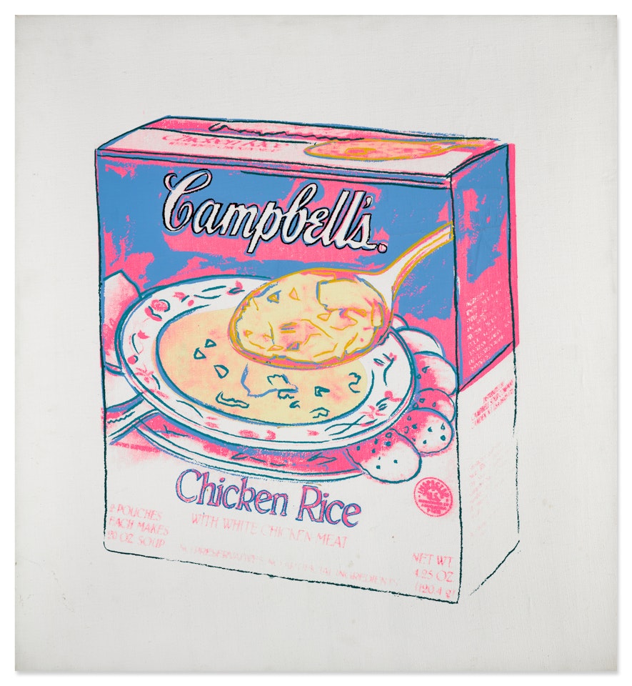 Campbell's Soup Box: Chicken Rice by Andy Warhol