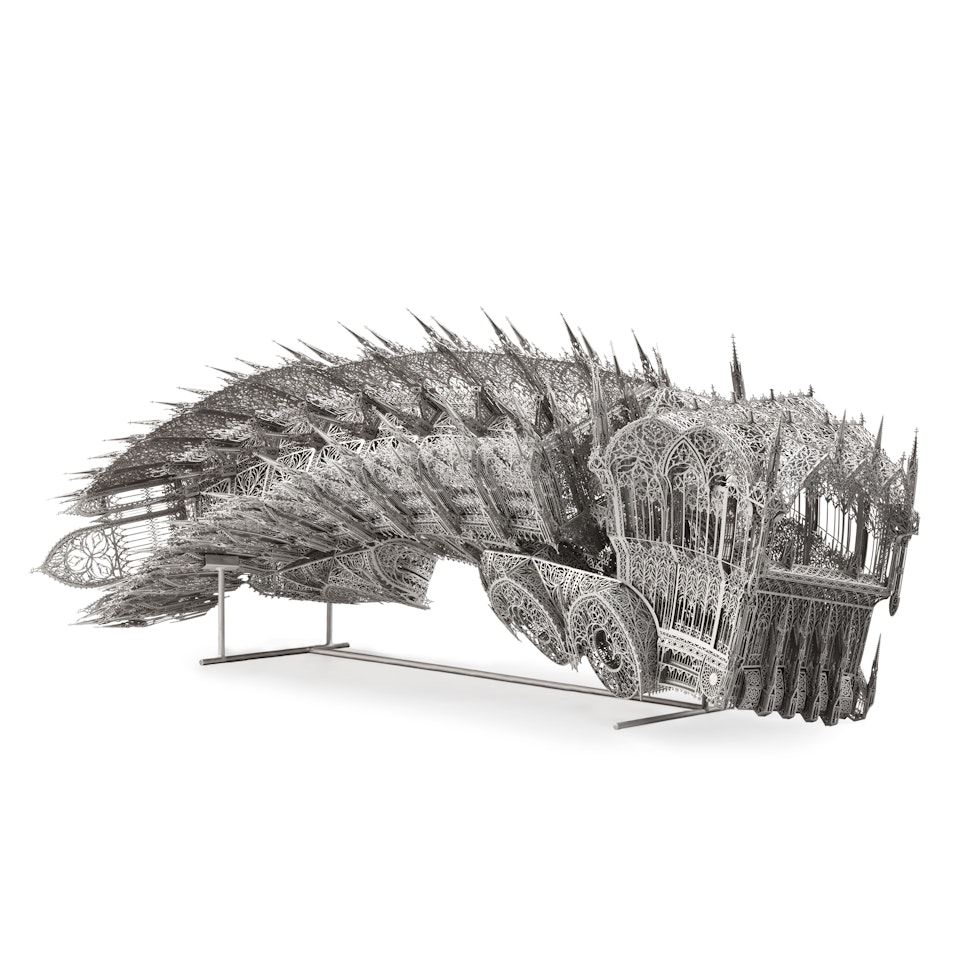 Twisted Dump Truck (scale model 1:5) by Wim Delvoye