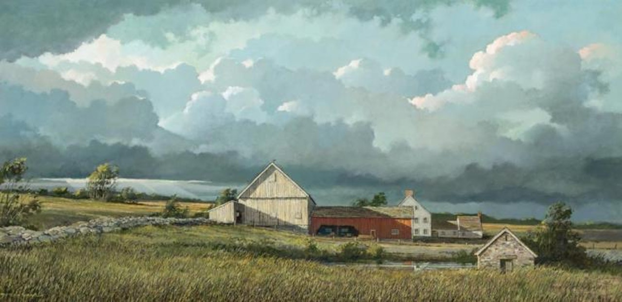 Sunrise on the Farm by Eric Sloane