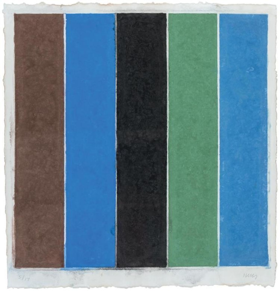 Colored Paper Image XIX (Brown/Blue/Black/Green/Violet) by Ellsworth Kelly