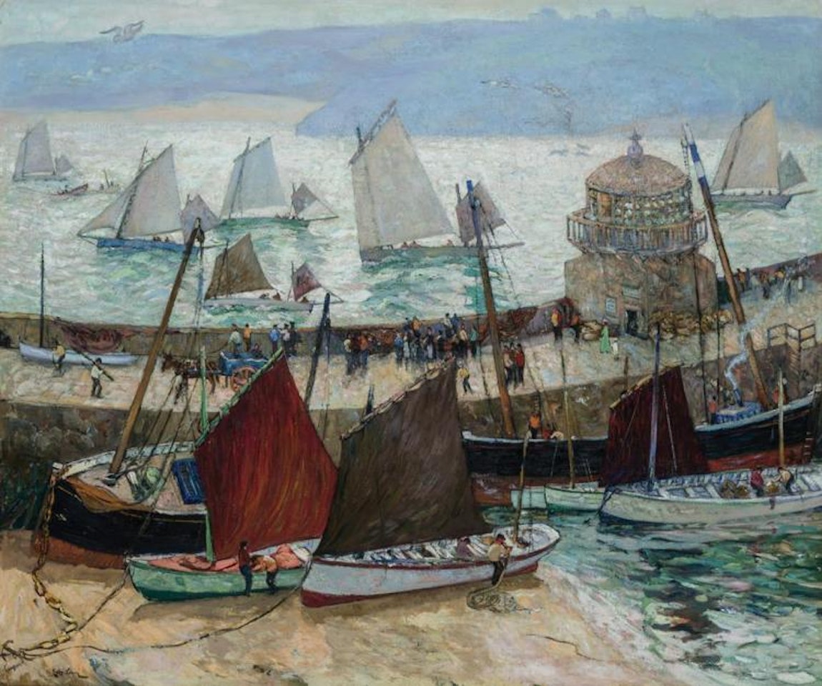 "The Old Lighthouse and Fleets of St. Ives" by Hayley Lever