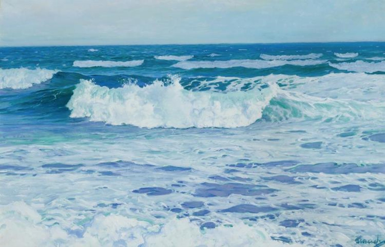 "Seascape with Breaking Waves" by Frederick Judd Waugh