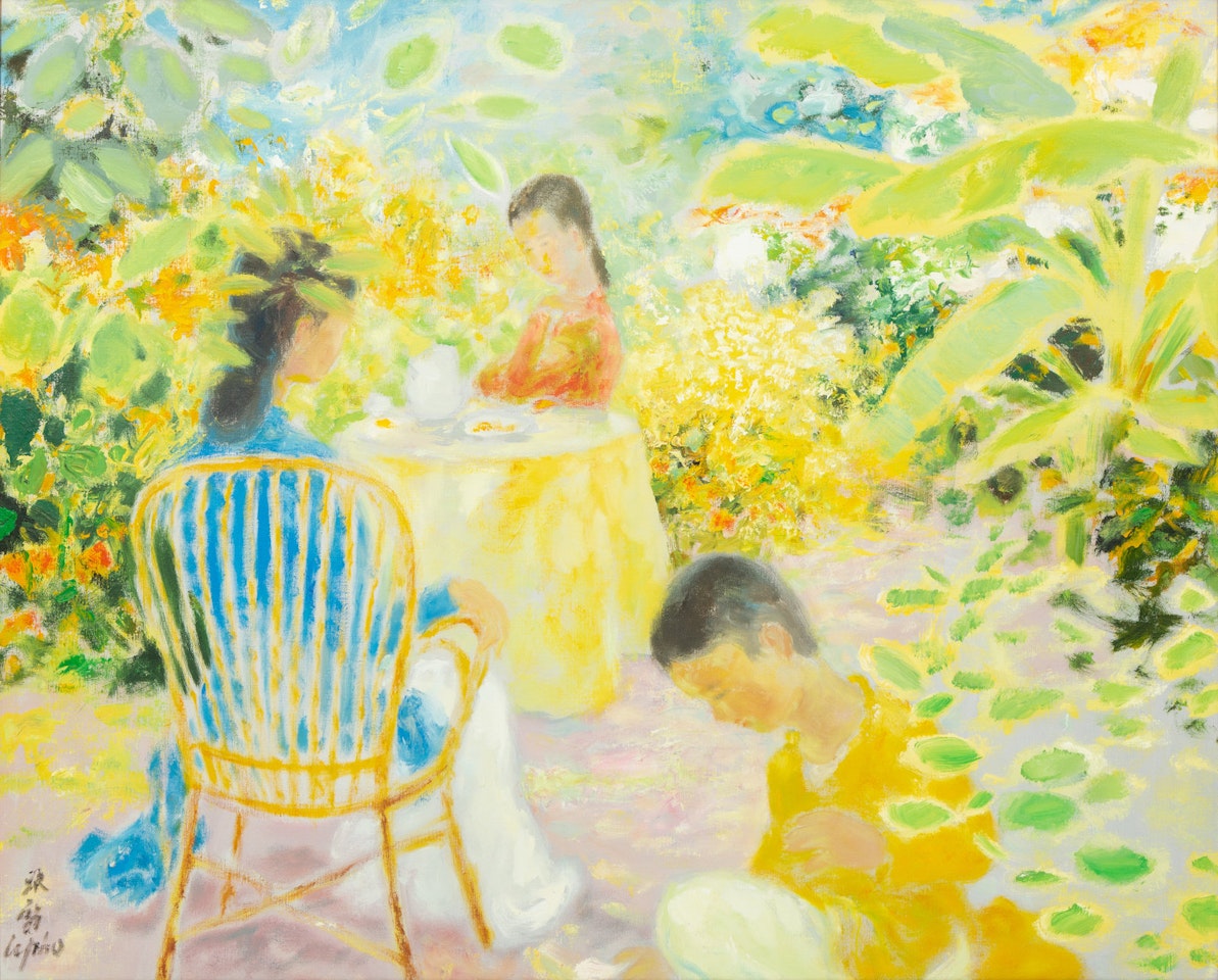 Le repos dans le jardin by Le Pho