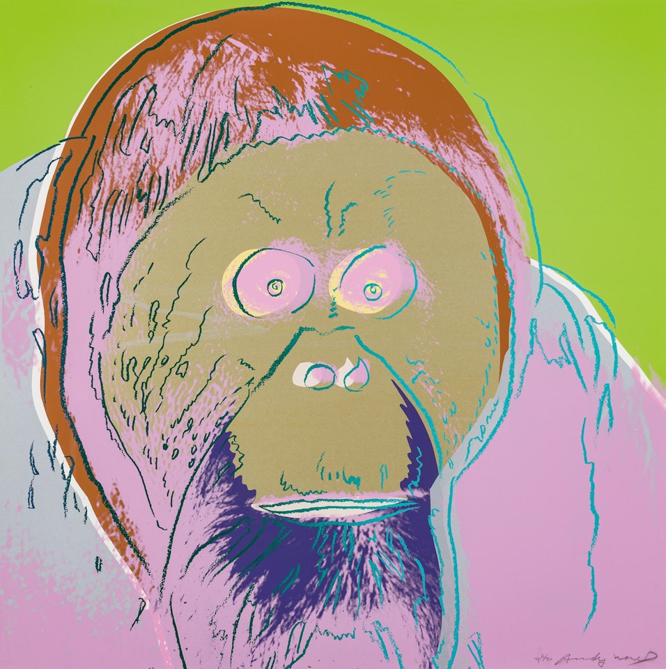 Orangutan, From Endangered Species by Andy Warhol