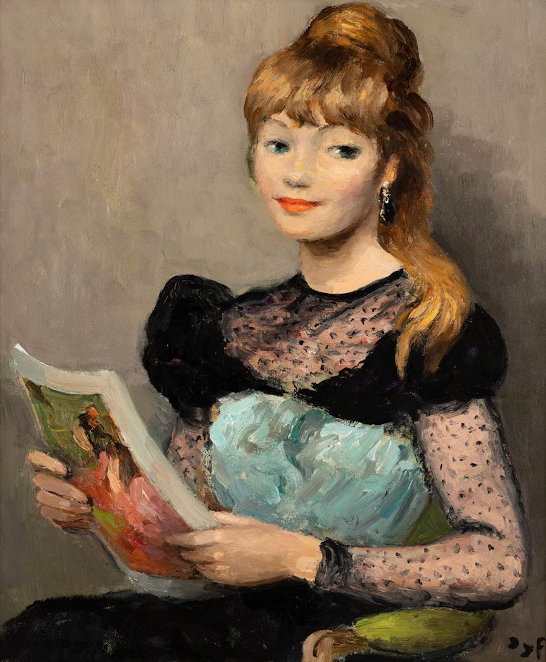"Claudine À La Lecture" by Marcel Dyf