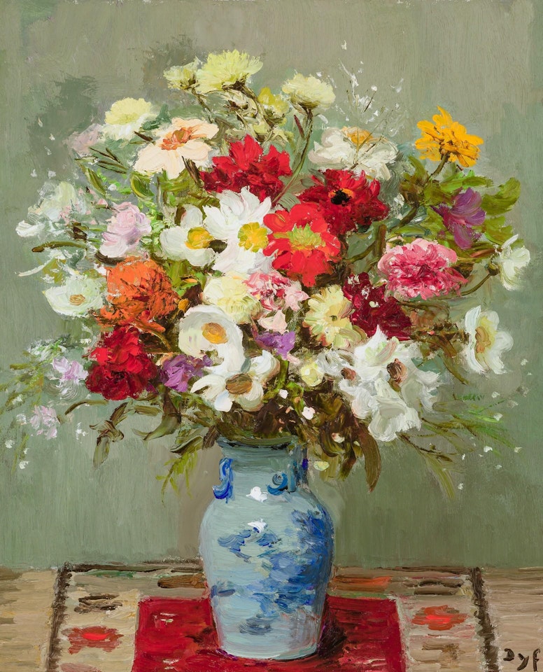 "Dahlias Et Cosmos" by Marcel Dyf