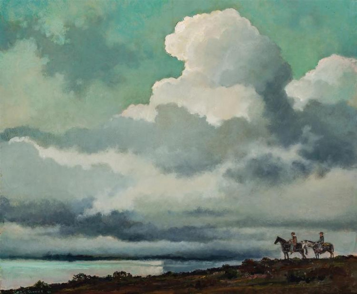 Cowboys Overlooking the Horizon by Eric Sloane