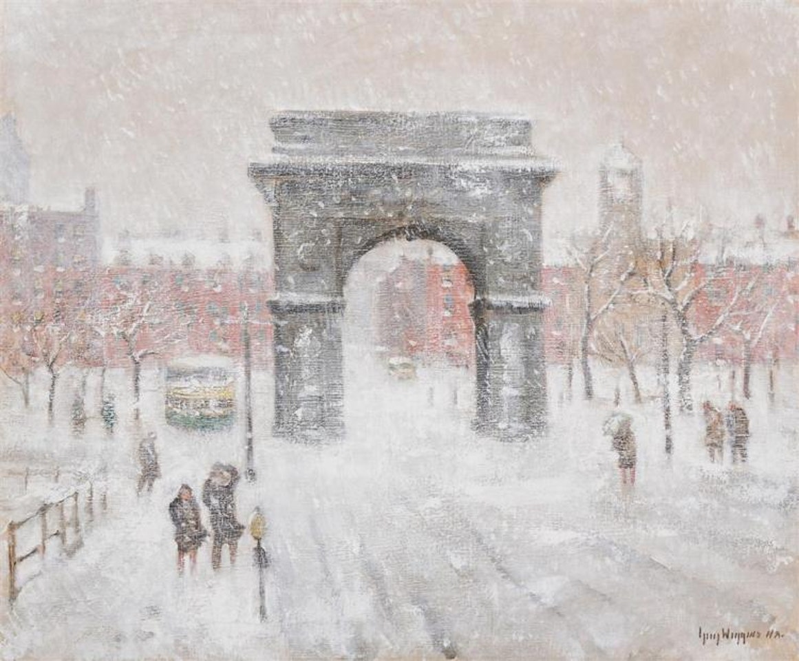 "Winter, Washington Sq." by Guy Carleton Wiggins