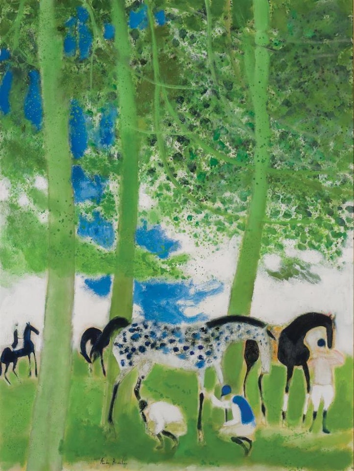 "Cavaliers sous les branches à Fère en Tardenois" by André Brasilier